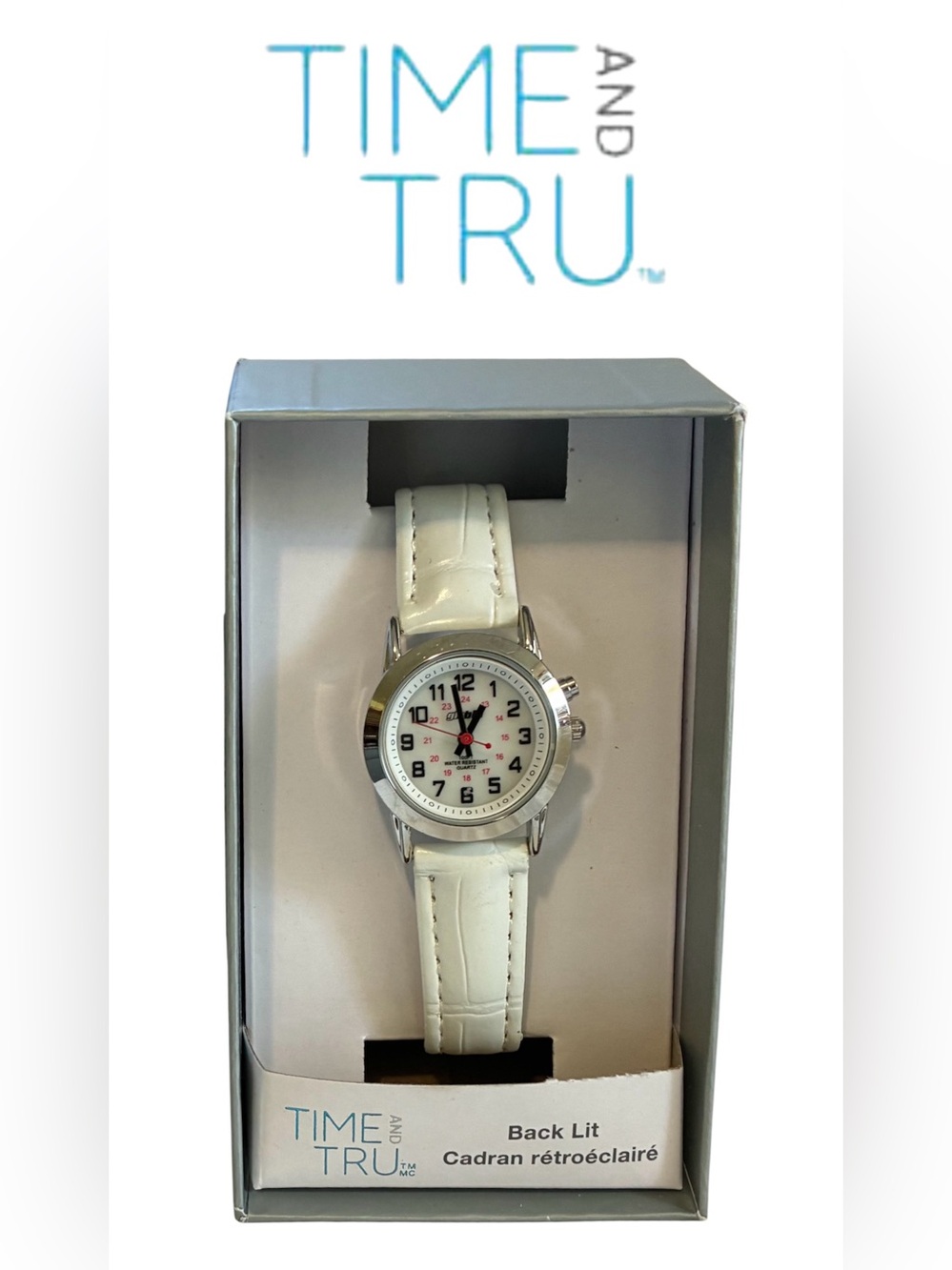 WATER RESISTANT WHITE WATCH BACK LIGHT SEALED WOMEN’S
